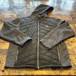 Mens medium New Balance zip-up thermal hooded sweatshirt